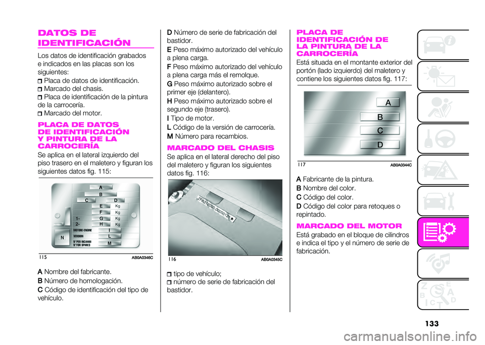 Abarth 500 2021  Manual de Empleo y Cuidado (in Spanish) �������	� ��
��������������
��� ��	��� �� ����������	���$� ���	��	���
� ������	��� �� ��	� ���	��	� ��� ���
����������