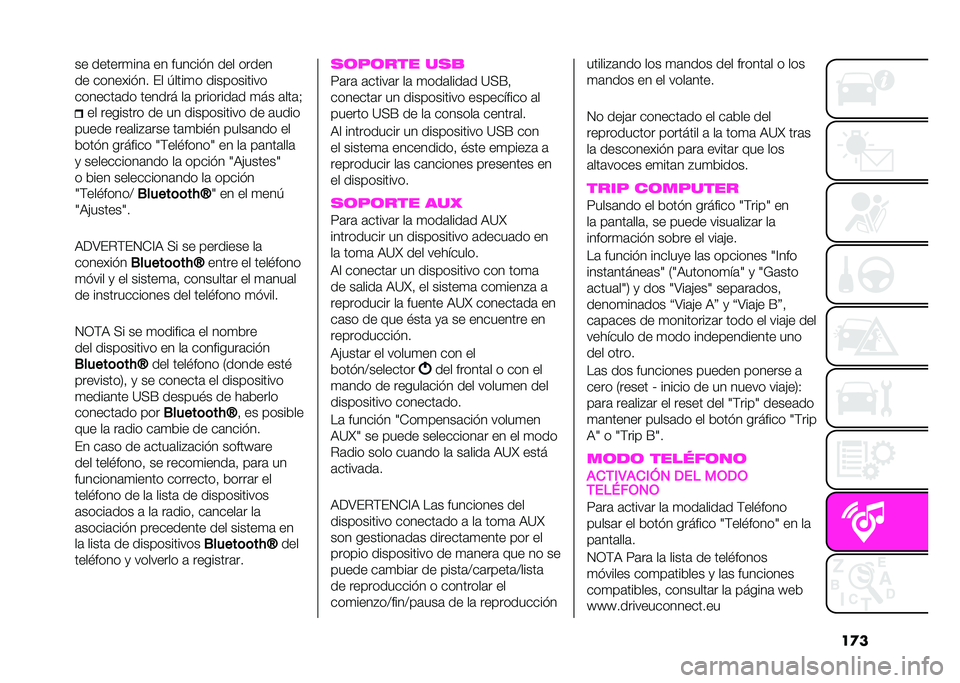 Abarth 500 2021  Manual de Empleo y Cuidado (in Spanish) ����� ������
���	 �� ������$� ��� �����
�� ����� ��$�� �#� �/����
� �����������
�������	�� ������ ��	 ��������	� �
�� �	�