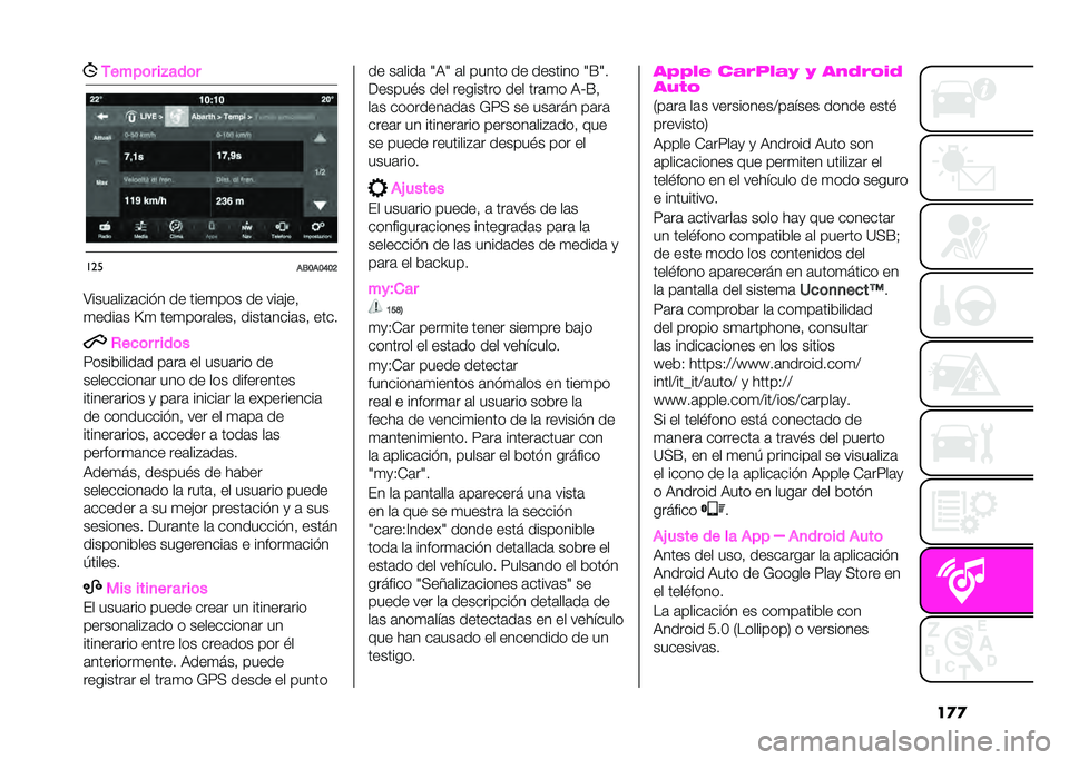 Abarth 500 2021  Manual de Empleo y Cuidado (in Spanish) ����-����	� ��!���	�
���
��/�9��9�?�9�>
�8����	���"�	���$� �� ����
��� �� ���	�&��%
�
����	� �[�
 ���
����	����% �����	����	��% ���� �+��
