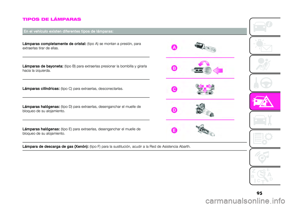 Abarth 500 2021  Manual de Empleo y Cuidado (in Spanish) �
�
����	� �� ���
�����
�
��
 �� ����$�
���	 ��B�����
 ����� ��
��� ����	� �� ��*���� ���
�#�*���� �� �
�	���������
�� �� �
� ��