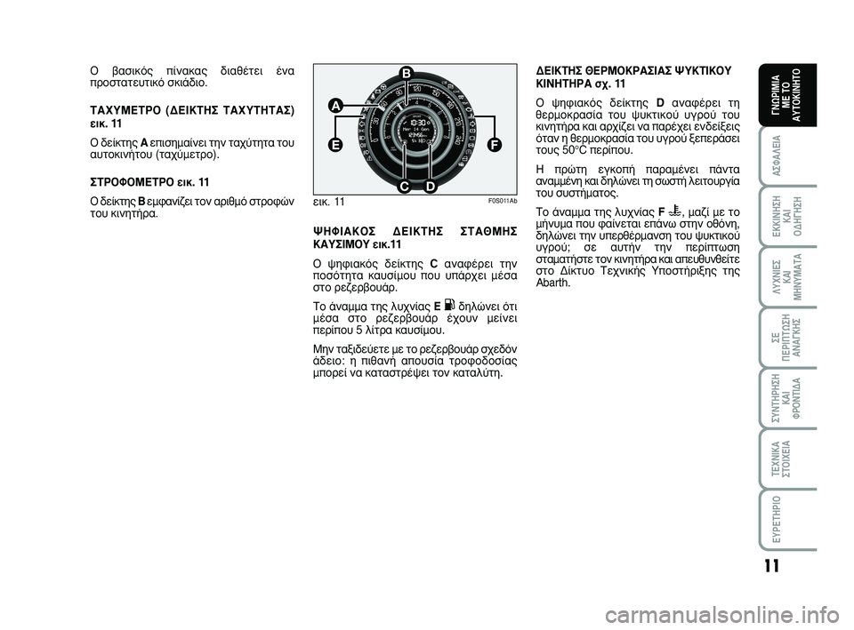 Abarth 500 2008 ΒΙΒΛΙΟ ΧΡΗΣΗΣ ΚΑΙ ΣΥΝΤΗΡΗΣΗΣ (in Greek) 11
∞™º∞§∂π∞
∂∫∫π¡∏™∏
∫∞π
√¢∏°∏™∏
§Àáπ∂™
∫∞π
ª∏¡Àª∞Δ∞
™∂
¶∂ƒπ¶Δø™∏
∞¡∞°∫∏™
™À¡Δ∏ƒ∏™∏
Abarth 500 2008 ΒΙΒΛΙΟ ΧΡΗΣΗΣ ΚΑΙ ΣΥΝΤΗΡΗΣΗΣ (in Greek) 11
∞™º∞§∂π∞
∂∫∫π¡∏™∏
∫∞π
√¢∏°∏™∏
§Àáπ∂™
∫∞π
ª∏¡Àª∞Δ∞
™∂
¶∂ƒπ¶Δø™∏
∞¡∞°∫∏™
™À¡Δ∏ƒ∏™∏
