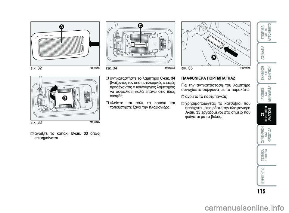 Abarth 500 2008  ΒΙΒΛΙΟ ΧΡΗΣΗΣ ΚΑΙ ΣΥΝΤΗΡΗΣΗΣ (in Greek) 115
°¡øƒπªπ∞ 
ª∂ Δ√
∞ÀΔ√∫π¡∏Δ√
™À¡Δ∏ƒ∏™∏
∫∞π 
ºƒ√¡Δπ¢∞
Δ∂Ã¡π∫∞
™Δ√πÃ∂π∞
∂Àƒ∂Δ∏ƒπ√
∞™º∞§∂π∞
