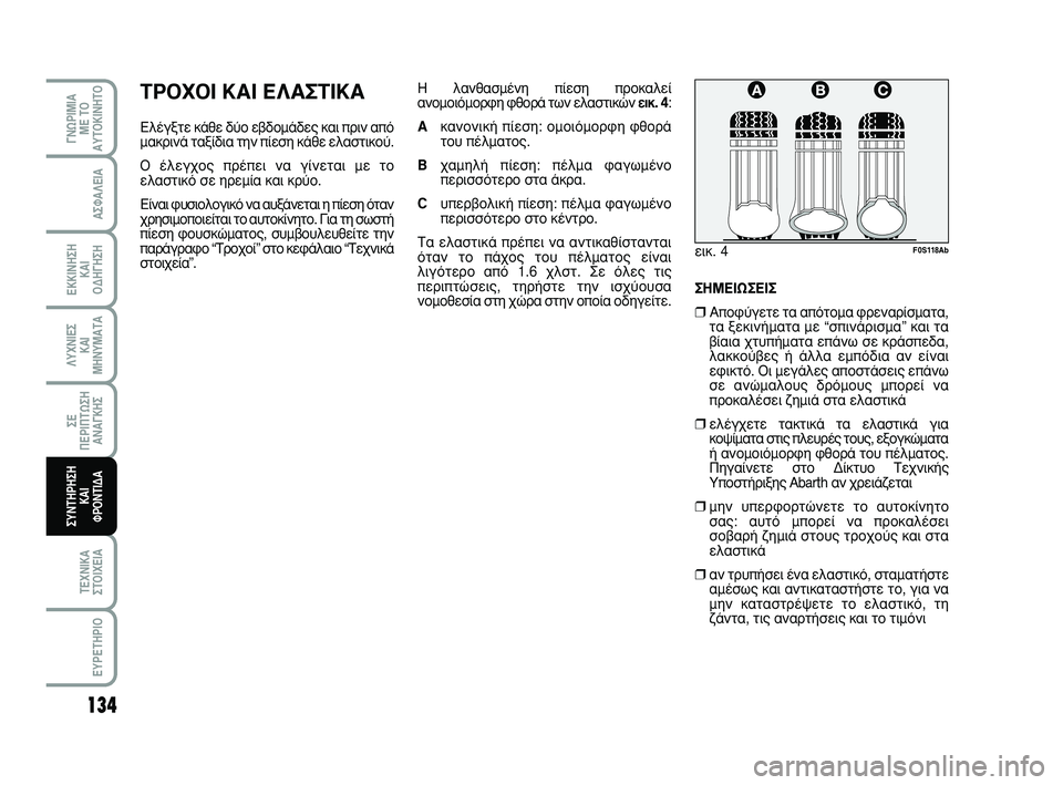 Abarth 500 2008  ΒΙΒΛΙΟ ΧΡΗΣΗΣ ΚΑΙ ΣΥΝΤΗΡΗΣΗΣ (in Greek) 134
∞™º∞§∂π∞
∂∫∫π¡∏™∏ 
∫∞π 
√¢∏°∏™∏
§ÀÃ¡π∂™ 
∫∞π
ª∏¡Àª∞Δ∞
™∂ 
¶∂ƒπ¶Δø™∏
∞¡∞°∫∏™
Δ∂Ã¡π∫∞
™Δ