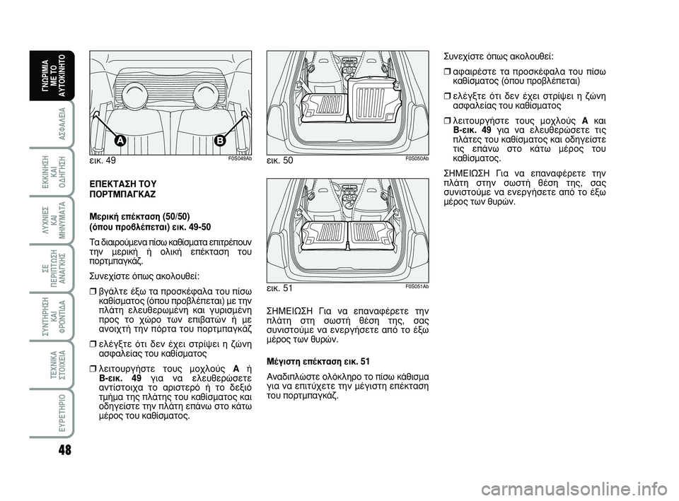 Abarth 500 2008  ΒΙΒΛΙΟ ΧΡΗΣΗΣ ΚΑΙ ΣΥΝΤΗΡΗΣΗΣ (in Greek) 48
∞™º∞§∂π∞
∂∫∫π¡∏™∏ 
∫∞π 
√¢∏°∏™∏
§ÀÃ¡π∂™ 
∫∞π
ª∏¡Àª∞Δ∞
™∂ 
¶∂ƒπ¶Δø™∏
∞¡∞°∫∏™
™À¡Δ∏ƒ∏™∏
