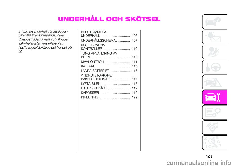 Abarth 500 2021  Drift- och underhållshandbok (in Swedish) ���
���
��
���� �	�� ��������/�	�	 �������	 �
������ �� ��� ��	�	 ��
 ���
������ ��� ������ �����	�����" �� ���
�����	�����	�