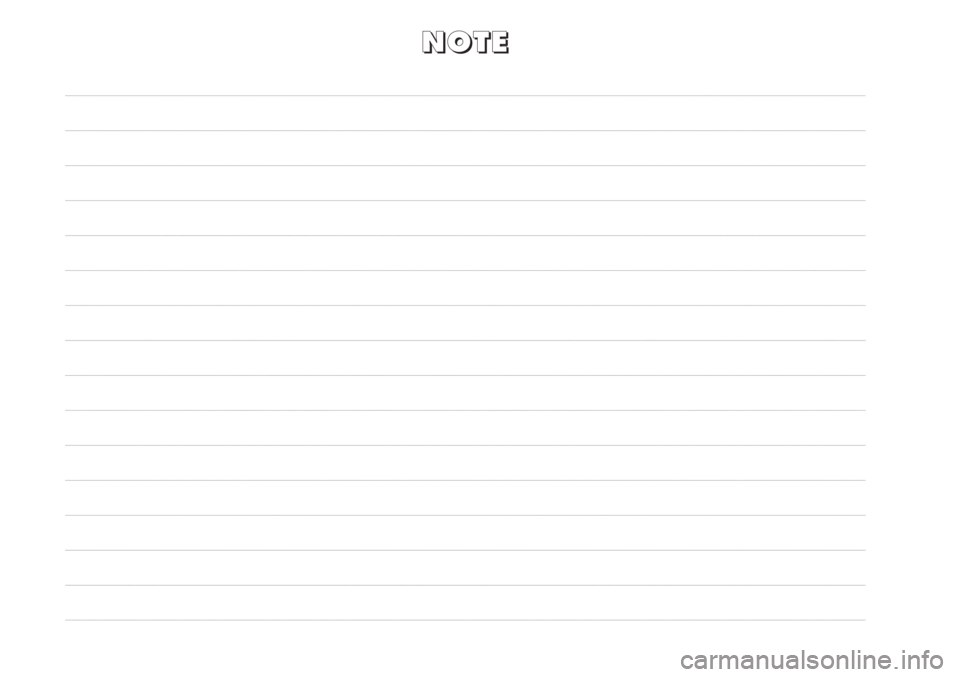 Abarth Punto Evo 2011  Libretto Uso Manutenzione (in Italian) N N
O O
T T
E E 