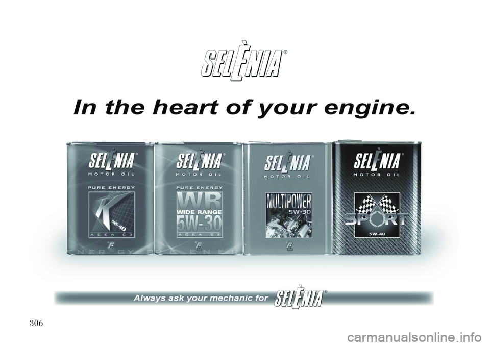 Lancia Thema 2013  Owner handbook (in English) 306  