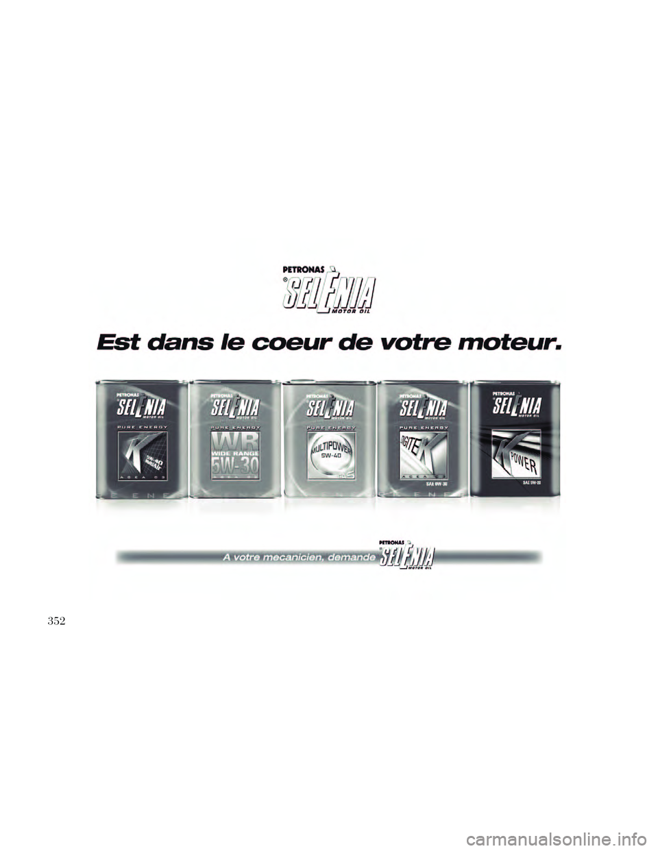 Lancia Thema 2014  Notice dentretien (in French) 352 