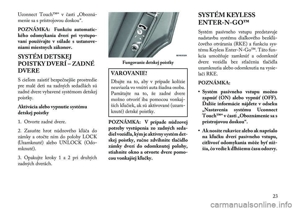 Lancia Thema 2013  Návod na použitie a údržbu (in Slovak) Uconnect Touch™“ v časti „Obozná