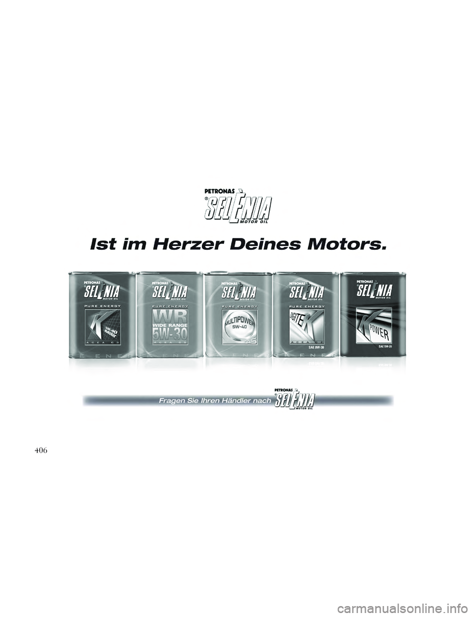 Lancia Voyager 2014 Betriebsanleitung (in German) 406 Lancia Voyager 2014 Betriebsanleitung (in German) 406