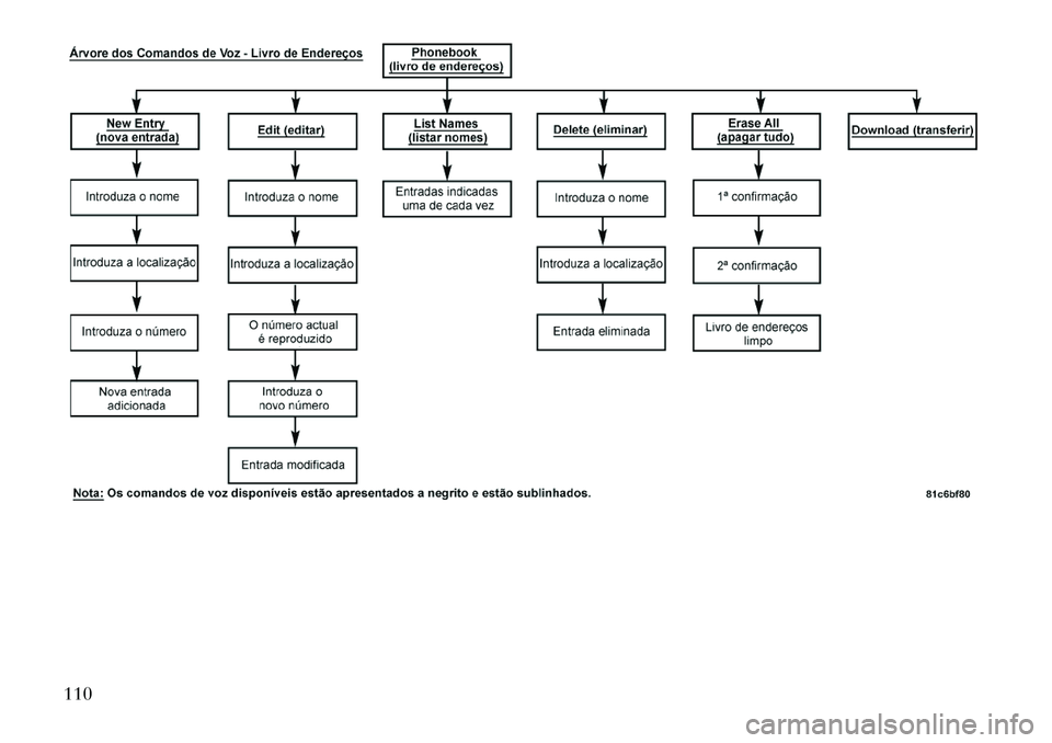 Lancia Voyager 2011  Manual de Uso e Manutenção (in Portuguese) 110  