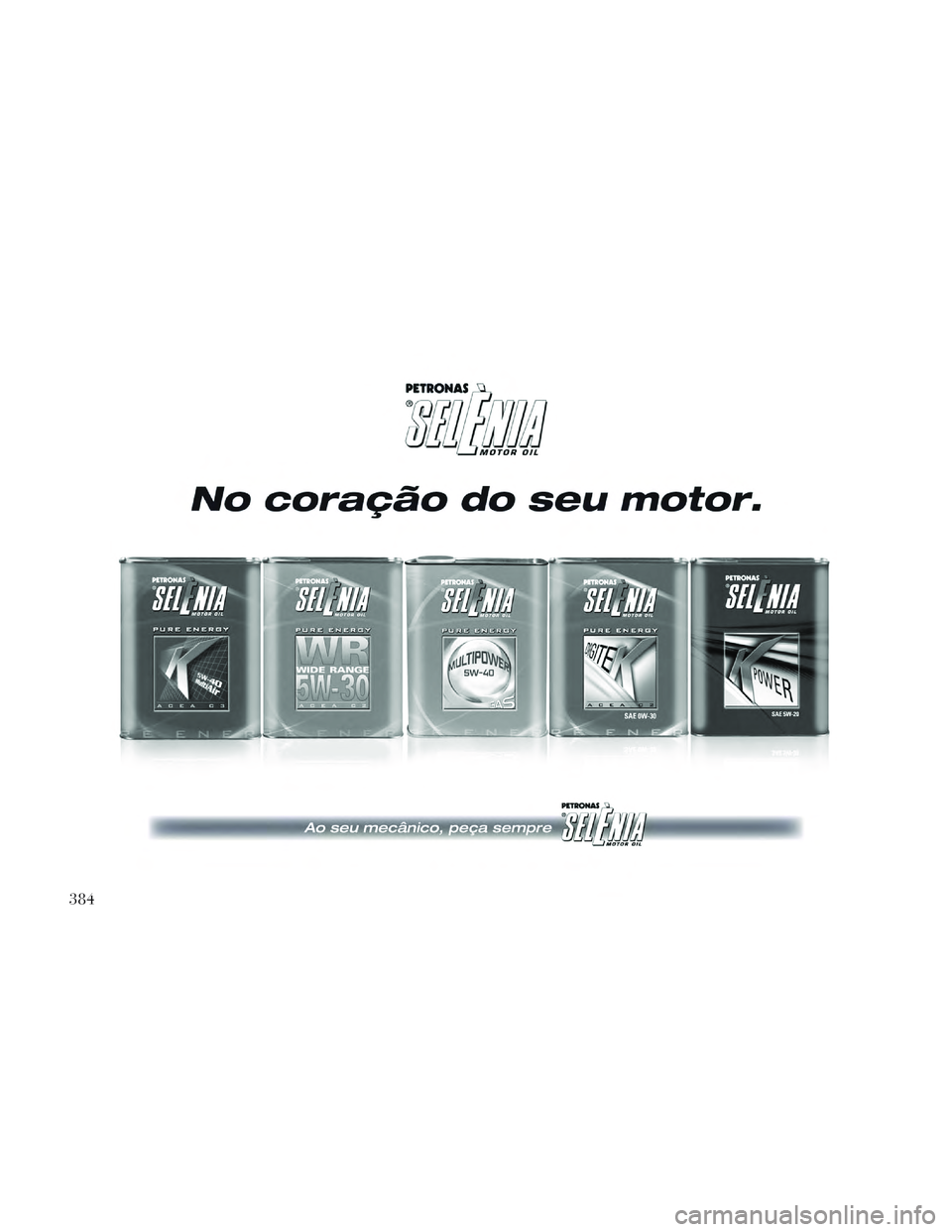 Lancia Voyager 2014  Manual de Uso e Manutenção (in Portuguese) 384 