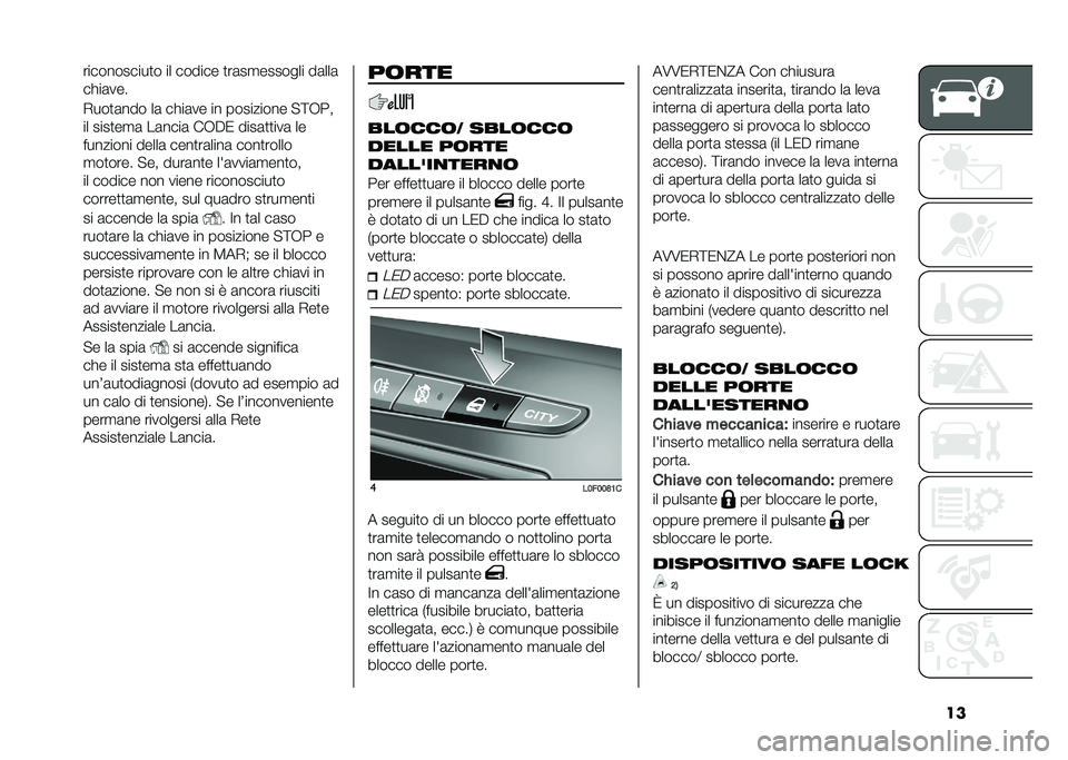 Lancia Ypsilon 2021  Libretto Uso Manutenzione (in Italian) �������������
� �� ������ �
��	��
������� ��	���	
����	���
�*���
�	��� ��	 ����	�� �� ��������� � �>�+��
�� ����
��
�	 ��	����	