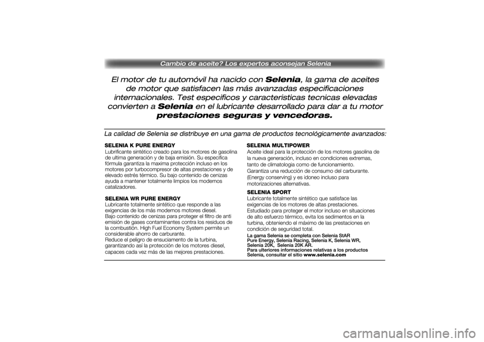 Lancia Ypsilon 2012 Manual de Empleo y Cuidado (in Spanish) Lancia Ypsilon 2012 Manual de Empleo y Cuidado (in Spanish)