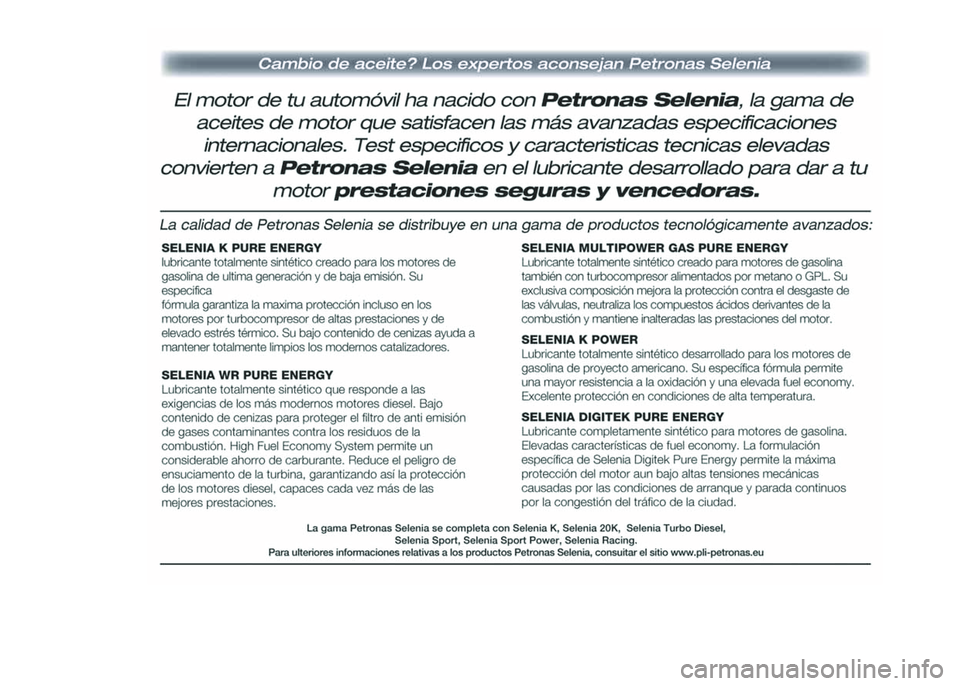 Lancia Ypsilon 2015 Manual de Empleo y Cuidado (in Spanish) Lancia Ypsilon 2015 Manual de Empleo y Cuidado (in Spanish)