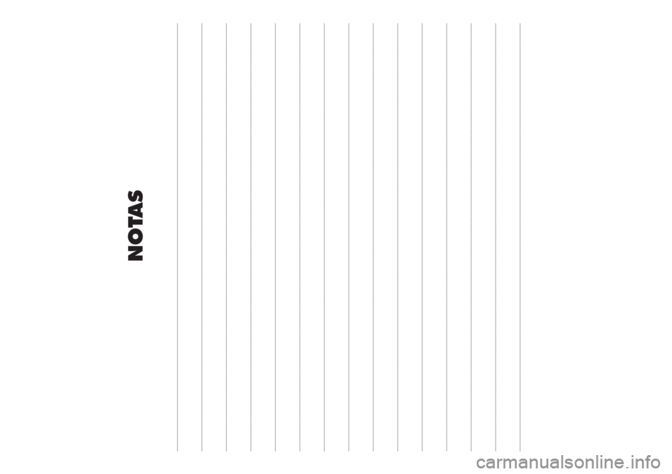 Lancia Ypsilon 2021 Manual de Empleo y Cuidado (in Spanish) NOTAS Lancia Ypsilon 2021 Manual de Empleo y Cuidado (in Spanish) NOTAS