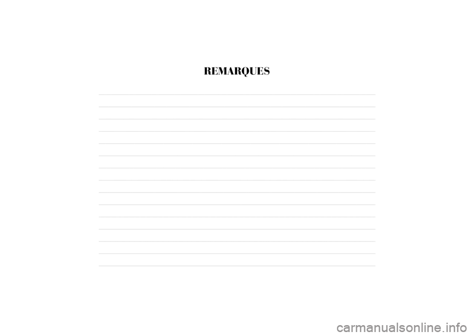 Lancia Ypsilon 2014 Notice dentretien (in French) REMARQUES Lancia Ypsilon 2014 Notice dentretien (in French) REMARQUES