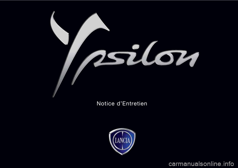 Lancia Ypsilon 2017  Notice dentretien (in French) Notice d’Entretien 