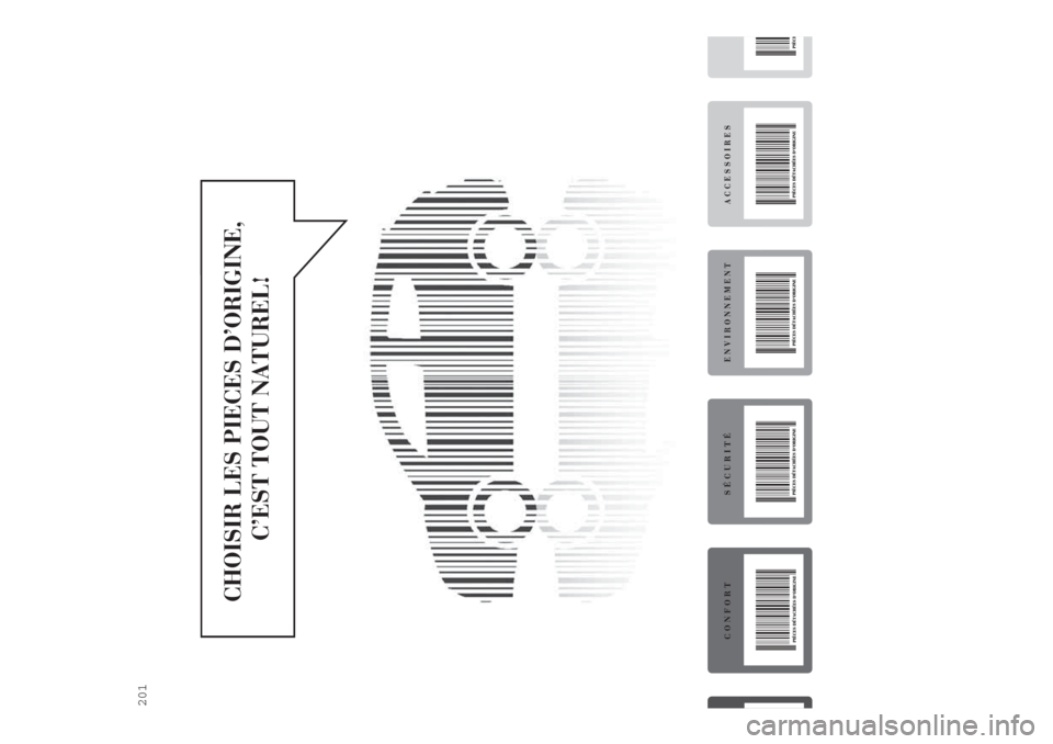 Lancia Ypsilon 2020 Notice dentretien (in French) 201 Lancia Ypsilon 2020 Notice dentretien (in French) 201