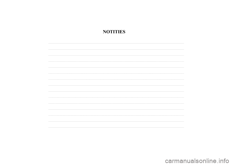 Lancia Ypsilon 2011  Instructieboek (in Dutch) NOTITIES 