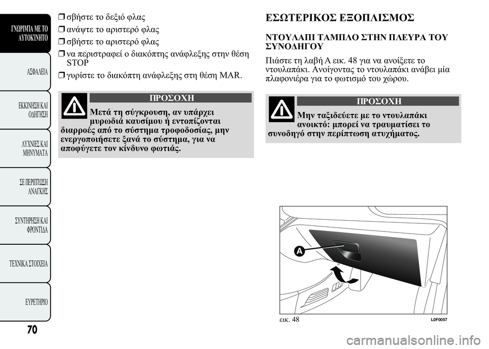 Lancia Ypsilon 2016  ΒΙΒΛΙΟ ΧΡΗΣΗΣ ΚΑΙ ΣΥΝΤΗΡΗΣΗΣ (in Greek) ❒

   	 "
❒  	
 "
❒

  	
 "
❒ 	
"   	 " 
 

STOP
❒
   	 " 
 
 MAR.
+5**#
2	  $