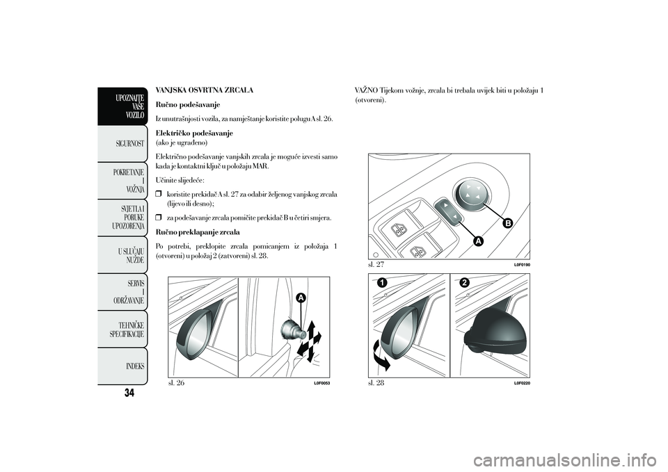 Lancia Ypsilon 2020  Knjižica s uputama za uporabu i održavanje (in Croatian) 