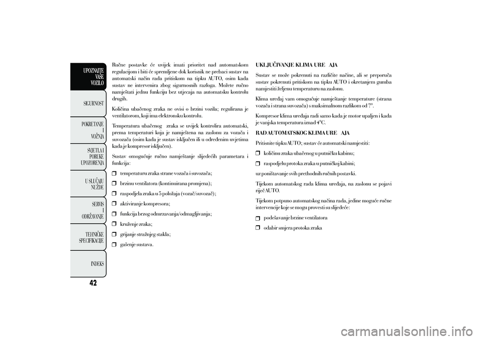 Lancia Ypsilon 2012  Knjižica s uputama za uporabu i održavanje (in Croatian) 