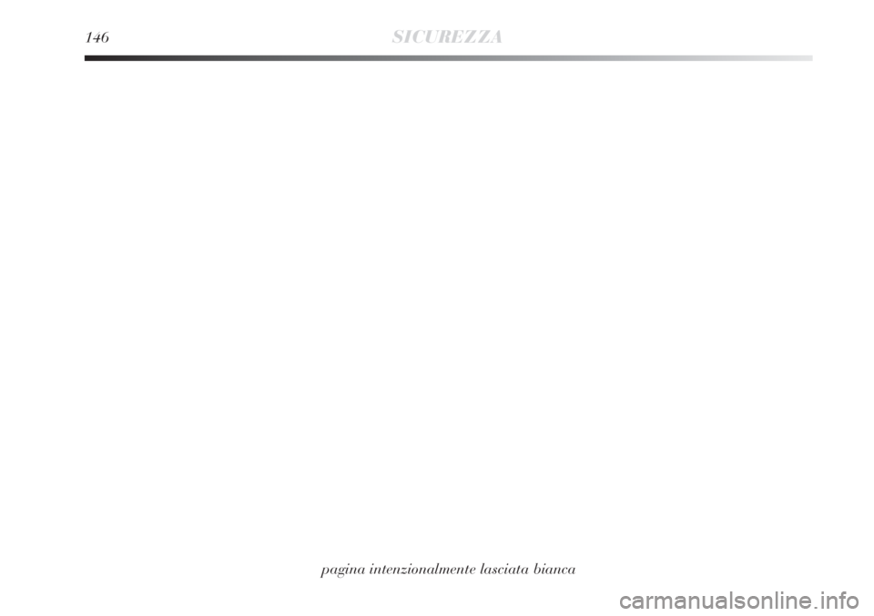 Lancia Delta 2008  Libretto Uso Manutenzione (in Italian) 146SICUREZZA
pagina intenzionalmente lasciata bianca 