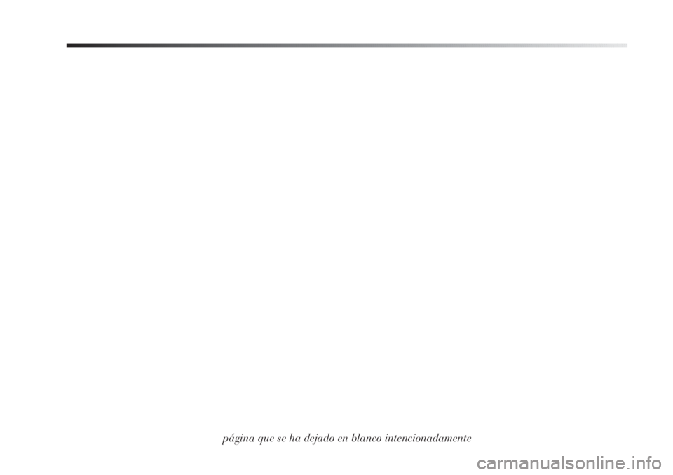 Lancia Delta 2012  Manual de Empleo y Cuidado (in Spanish) página que se ha dejado en blanco intencionadamente 