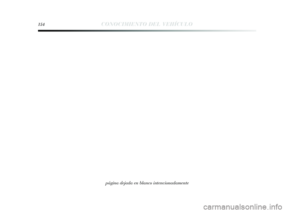 Lancia Delta 2014 Manual de Empleo y Cuidado (in Spanish) 154CONOCIMIENTO DEL VEHÍCULO
página dejada en blanco intencionadamente
001-154 Delta ES 2ed 27/01/14 11.28 Pagina 154 Lancia Delta 2014 Manual de Empleo y Cuidado (in Spanish) 154CONOCIMIENTO DEL VEHÍCULO
página dejada en blanco intencionadamente
001-154 Delta ES 2ed 27/01/14 11.28 Pagina 154