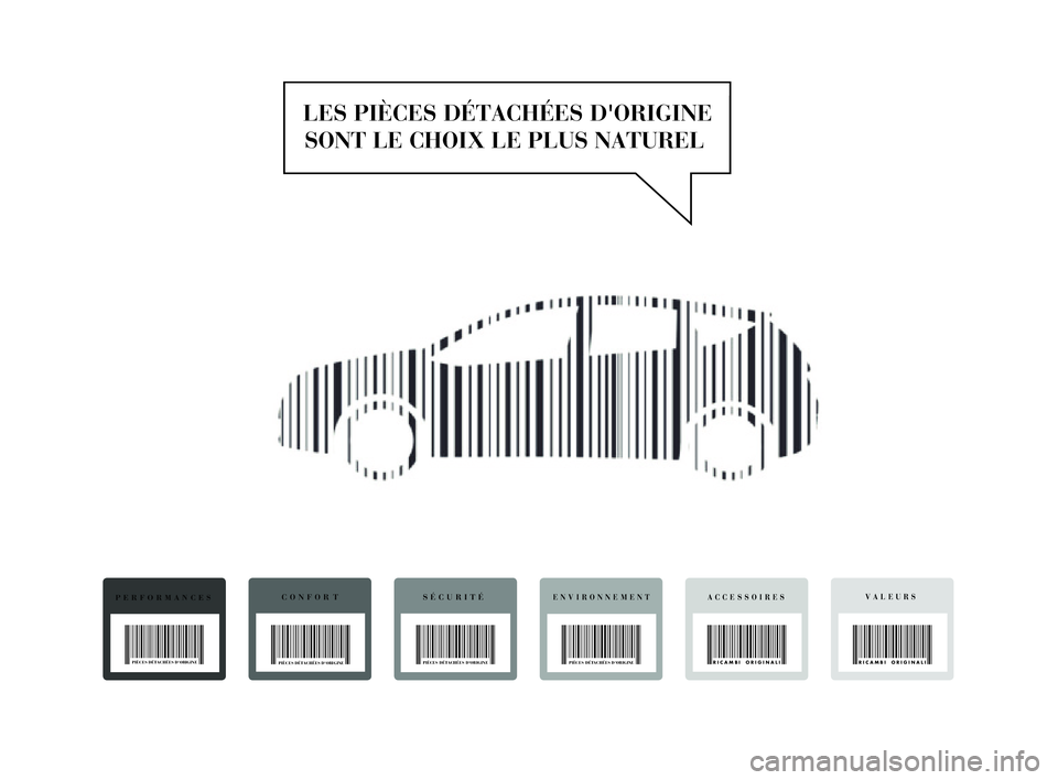 Lancia Delta 2015 Notice dentretien (in French) LES PIÈCES DÉTACHÉES DORIGINESONT LE CHOIX LE PLUS NATUREL
PERFORMANCES
PIÈCES DÉTACHÉES DORIGINE
CONFOR TSÉCURITÉENVIRONNEMENT
RICAMBI ORIGINALI
ACCESSOIRES
RICAMBI ORIGINALIPIÈCES DÉTAC Lancia Delta 2015 Notice dentretien (in French) LES PIÈCES DÉTACHÉES DORIGINESONT LE CHOIX LE PLUS NATUREL
PERFORMANCES
PIÈCES DÉTACHÉES DORIGINE
CONFOR TSÉCURITÉENVIRONNEMENT
RICAMBI ORIGINALI
ACCESSOIRES
RICAMBI ORIGINALIPIÈCES DÉTAC
