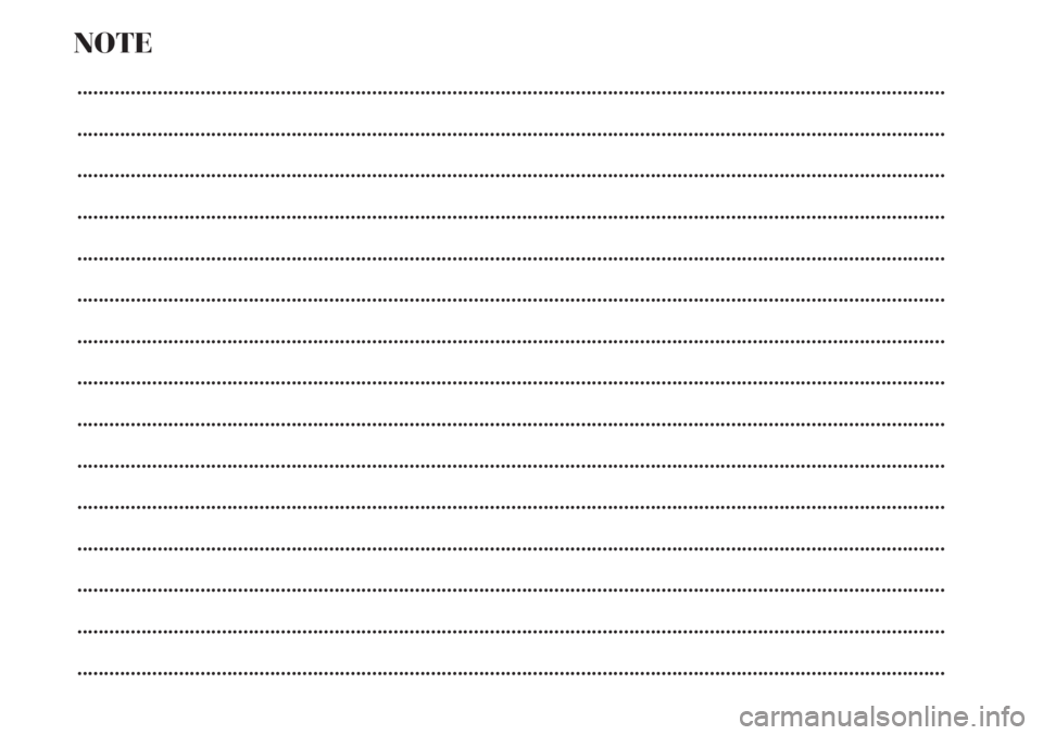 Lancia Musa 2010  Manual de Empleo y Cuidado (in Spanish) NOTE
..................................................................................................................................................................
................................