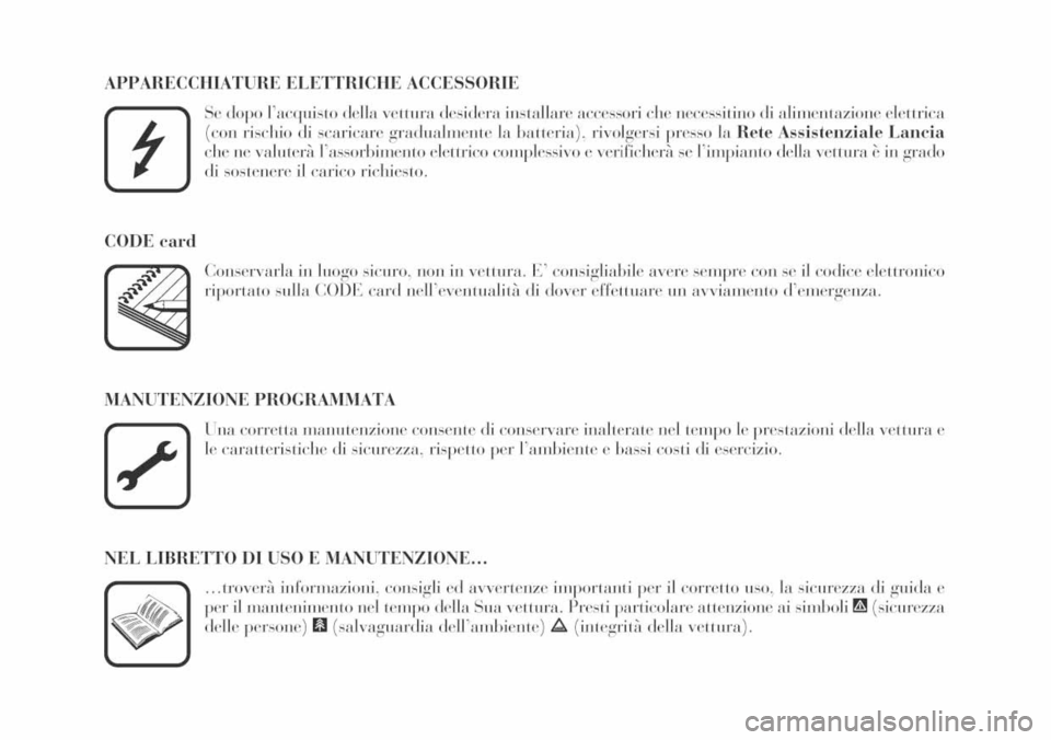 Lancia Ypsilon 2002 Libretto Uso Manutenzione (in Italian) Lancia Ypsilon 2002 Libretto Uso Manutenzione (in Italian)