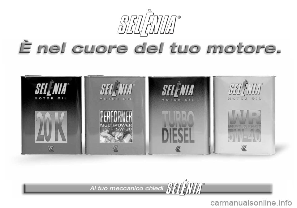 Lancia Lybra 2005  Libretto Uso Manutenzione (in Italian) 293
®
Al tuo meccanico chiedi 
® 