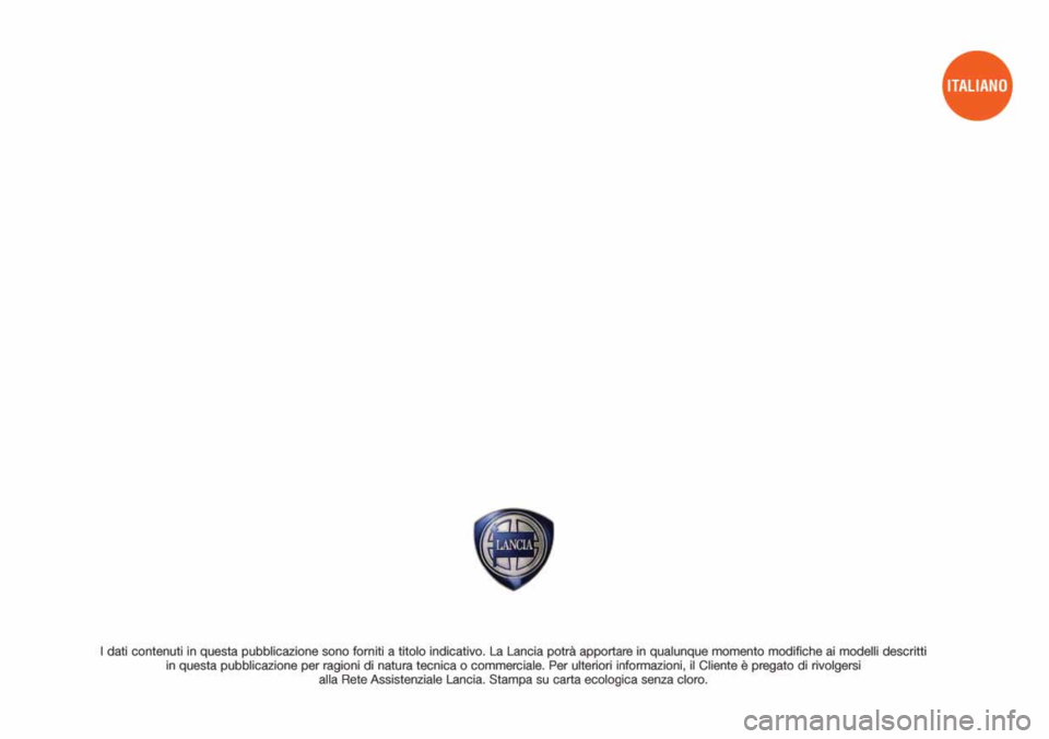 Lancia Lybra 2005  Libretto Uso Manutenzione (in Italian) 