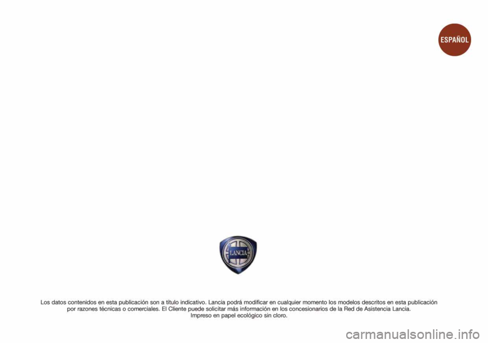 Lancia Lybra 2004  Manual de Empleo y Cuidado (in Spanish) 