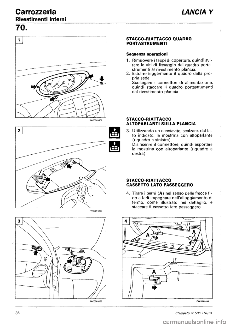 LANCIA Y 1997 Service Repair Manual LANCIA Y 1997 Service Repair Manual