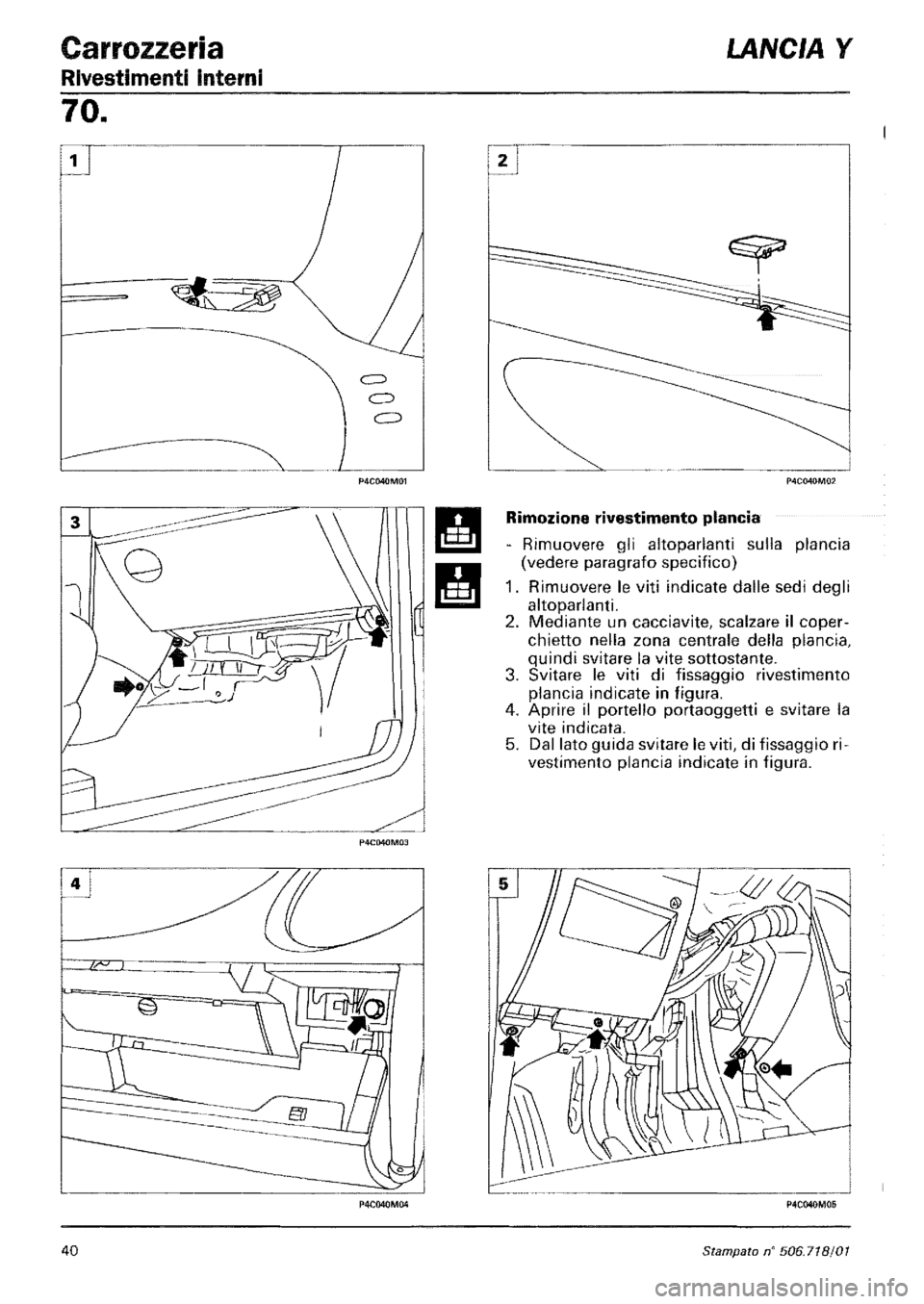 LANCIA Y 1997 Service Repair Manual LANCIA Y 1997 Service Repair Manual