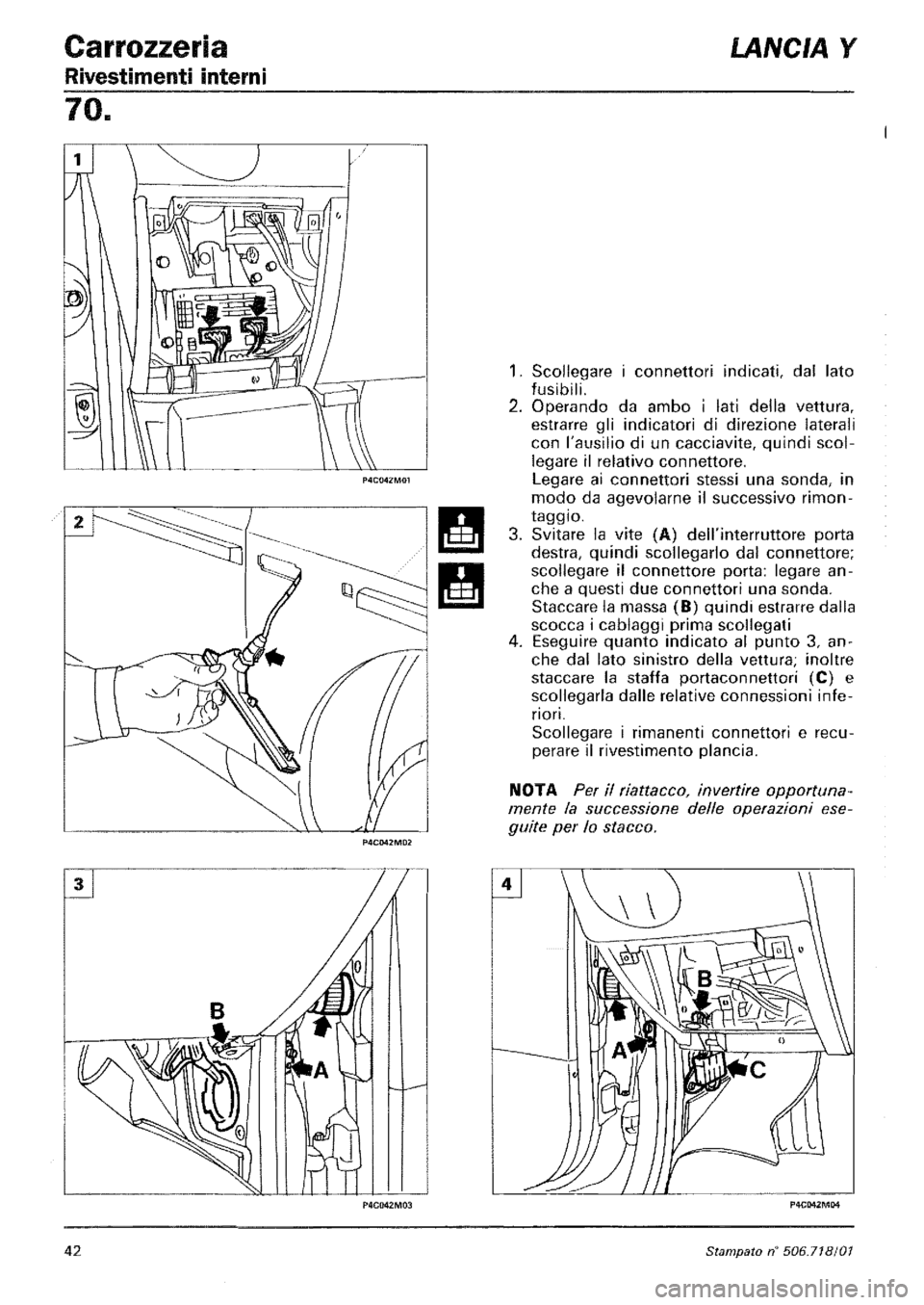 LANCIA Y 1997 Service Repair Manual LANCIA Y 1997 Service Repair Manual