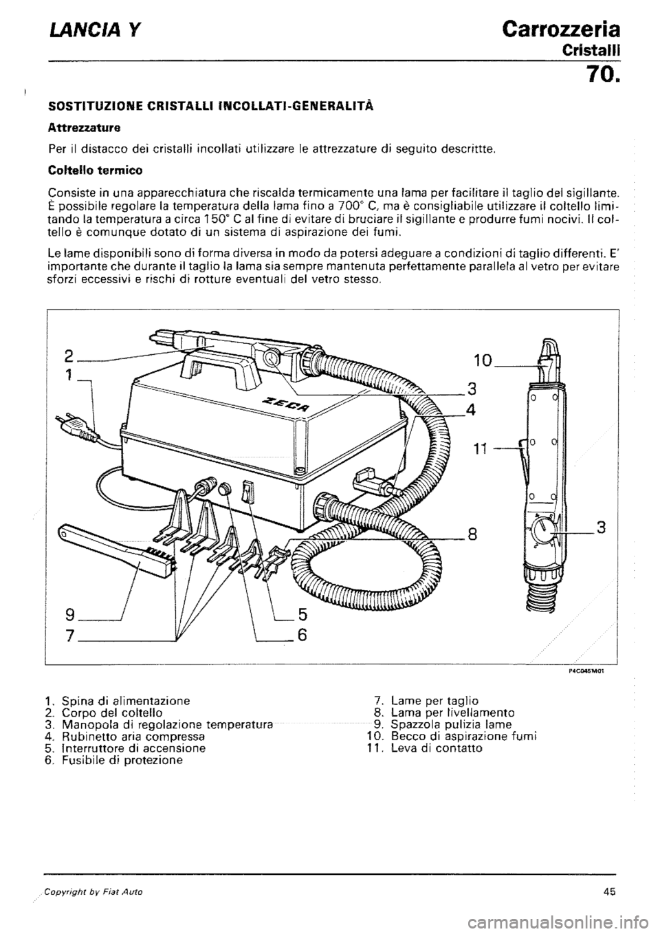 LANCIA Y 1997 Service Repair Manual LANCIA Y 1997 Service Repair Manual