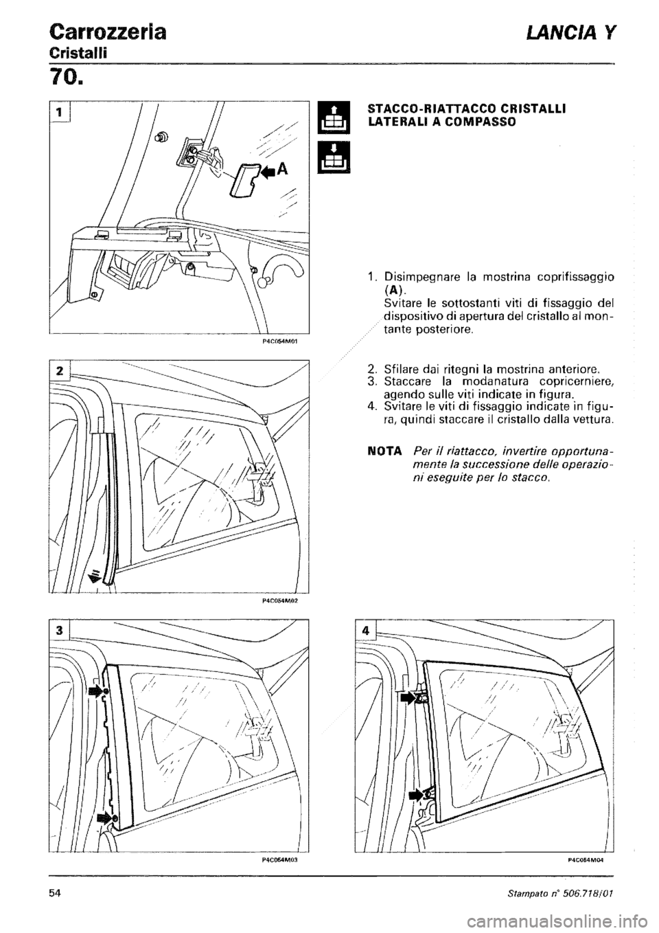 LANCIA Y 1997 Service Repair Manual LANCIA Y 1997 Service Repair Manual