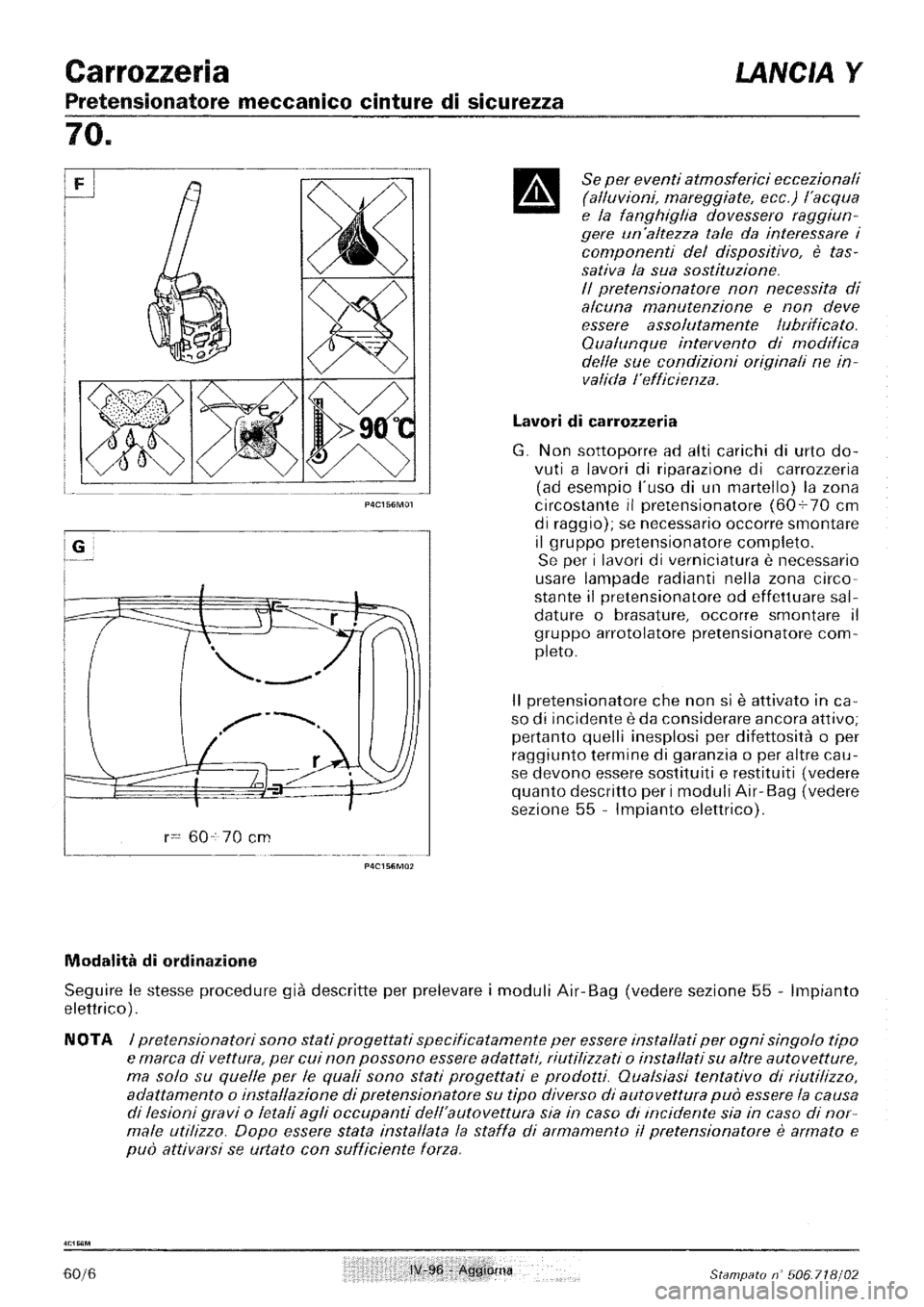 LANCIA Y 1997 Service Repair Manual LANCIA Y 1997 Service Repair Manual