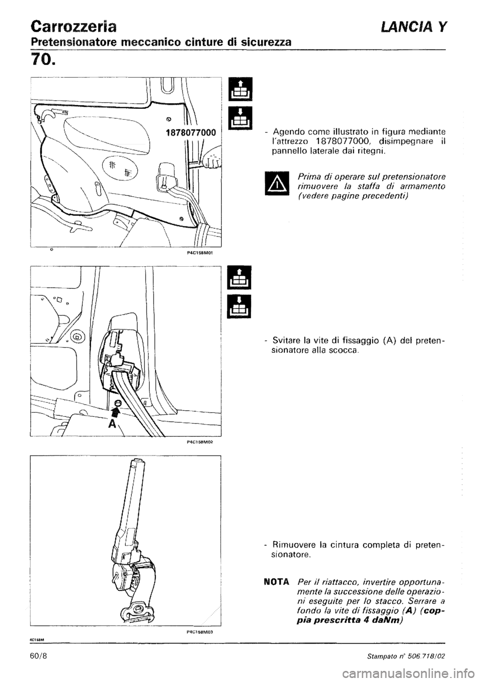 LANCIA Y 1997 Service Repair Manual LANCIA Y 1997 Service Repair Manual