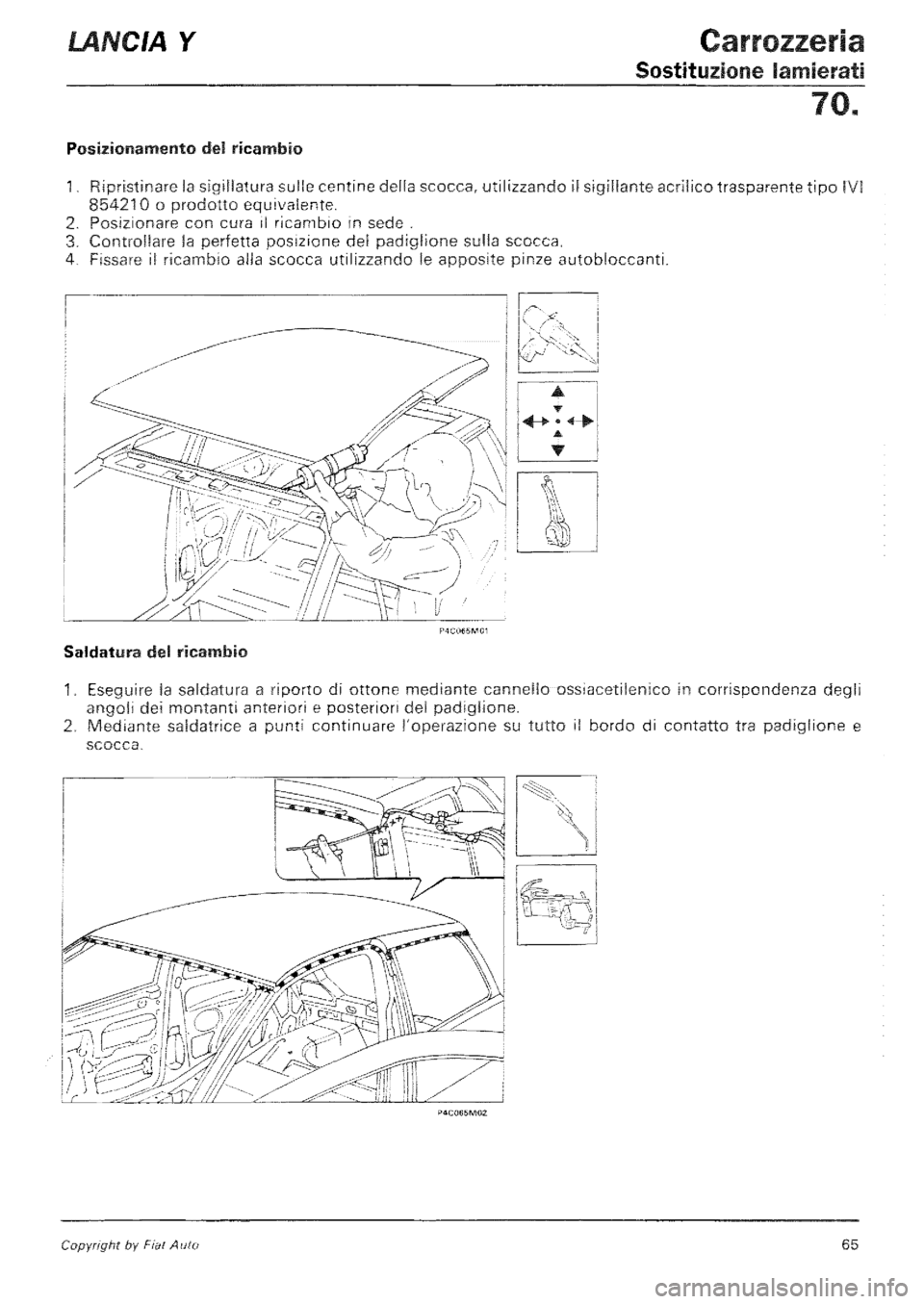 LANCIA Y 1997 Service Repair Manual LANCIA Y 1997 Service Repair Manual