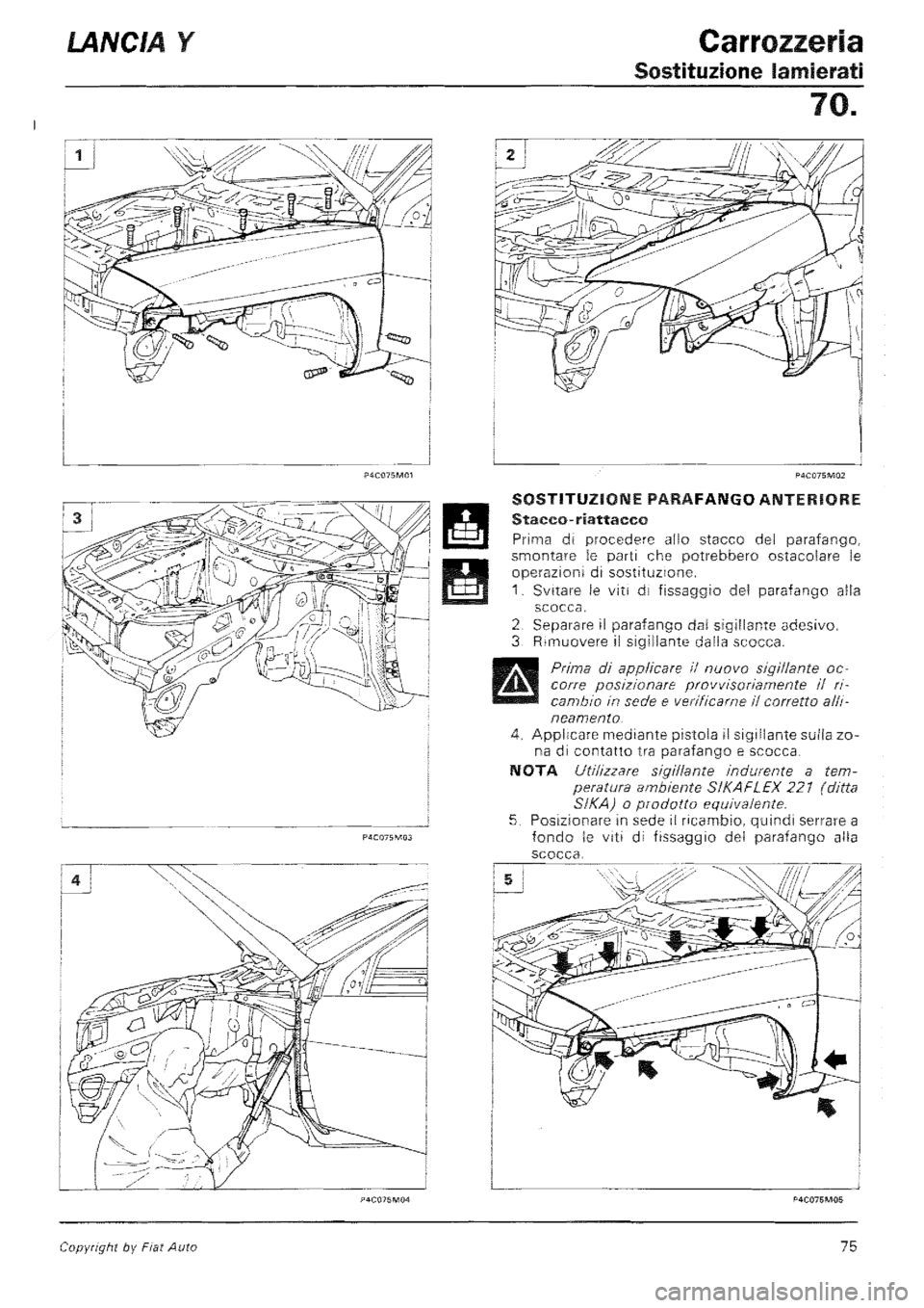 LANCIA Y 1997  Service Repair Manual 
