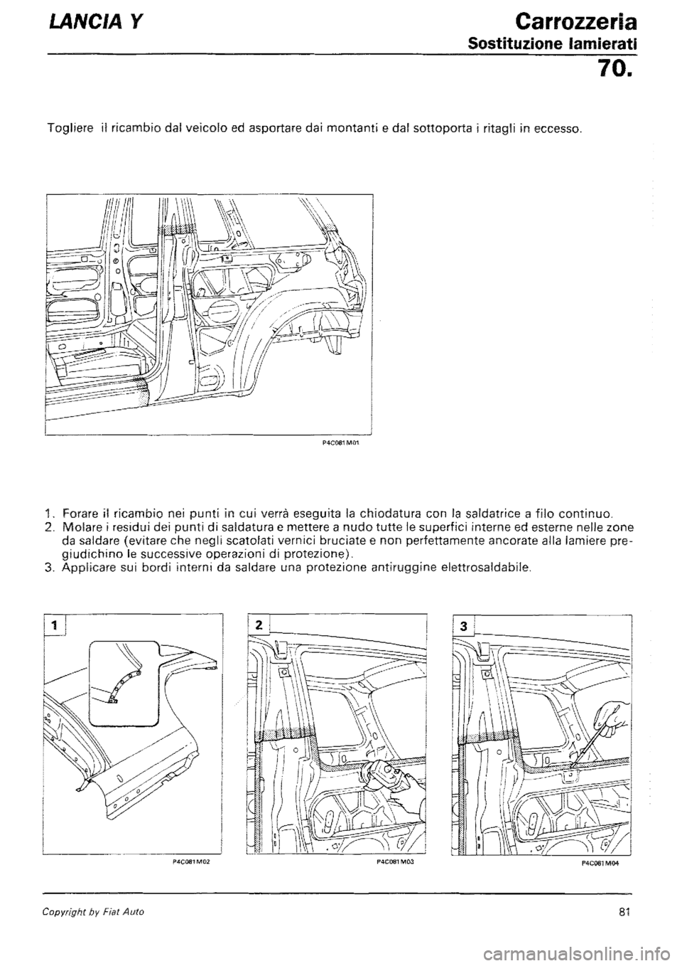 LANCIA Y 1997 Service Repair Manual LANCIA Y 1997 Service Repair Manual