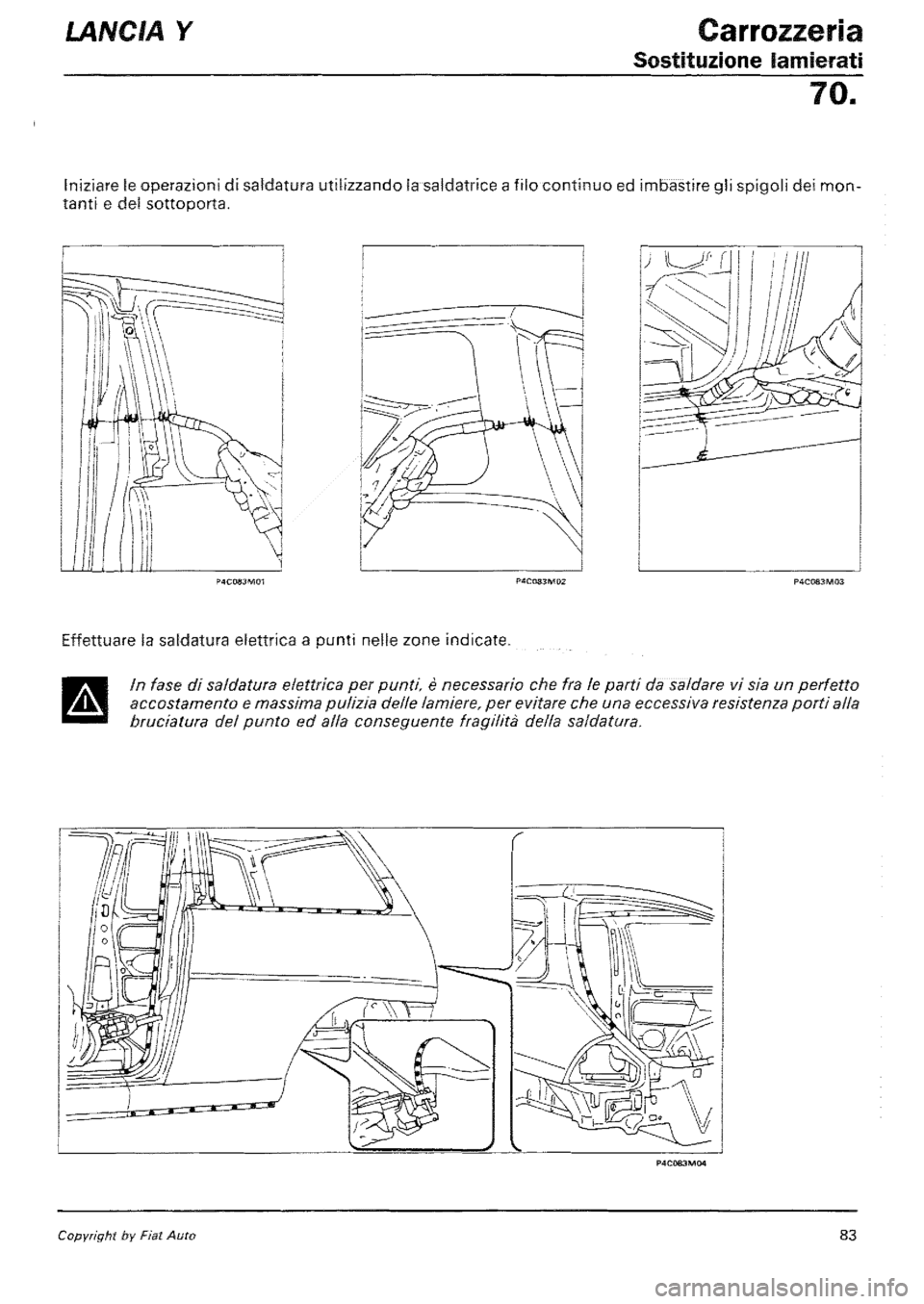 LANCIA Y 1997 Service Repair Manual LANCIA Y 1997 Service Repair Manual
