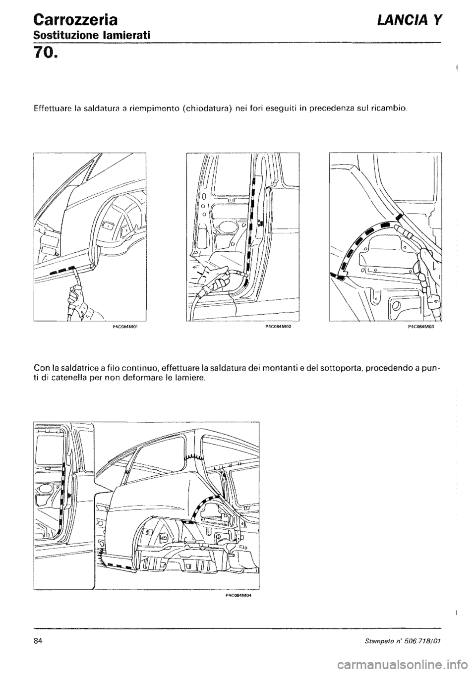 LANCIA Y 1997 Service Repair Manual LANCIA Y 1997 Service Repair Manual