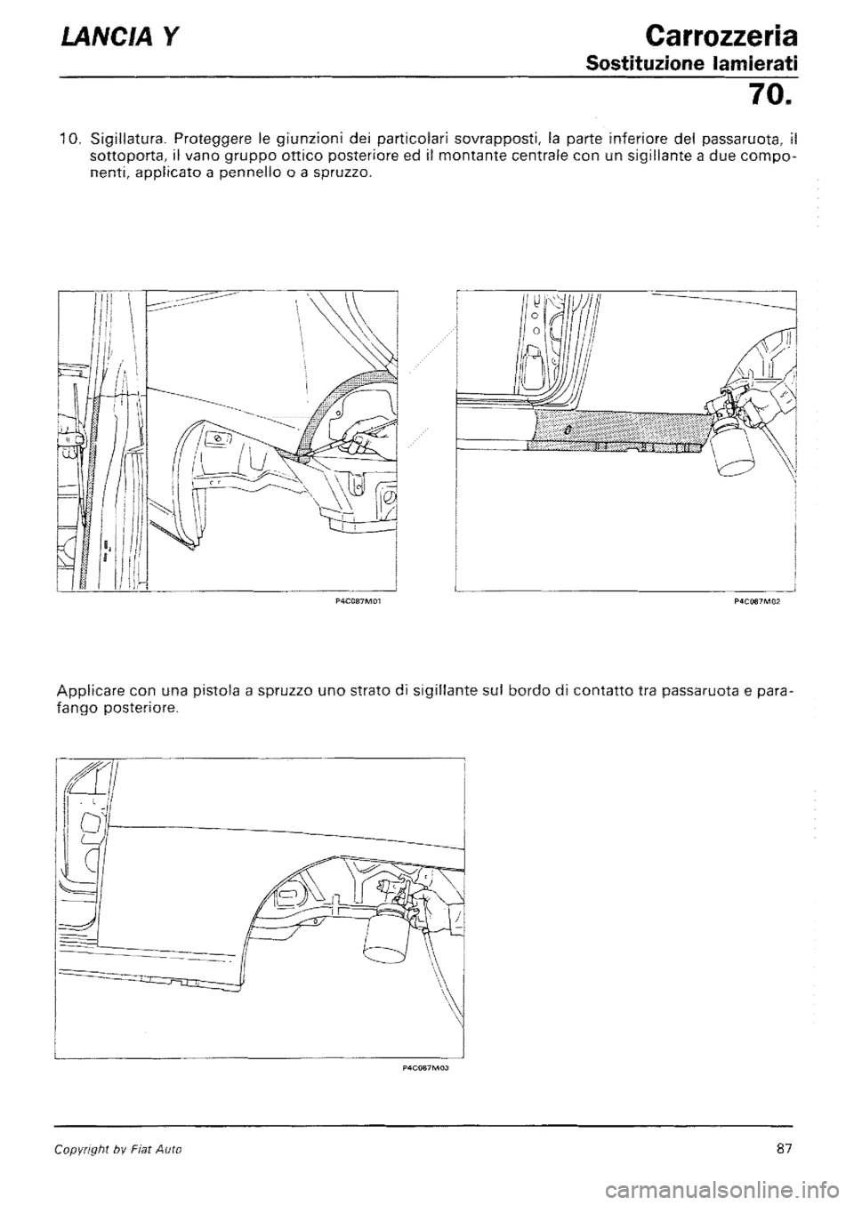 LANCIA Y 1997 Service Repair Manual LANCIA Y 1997 Service Repair Manual