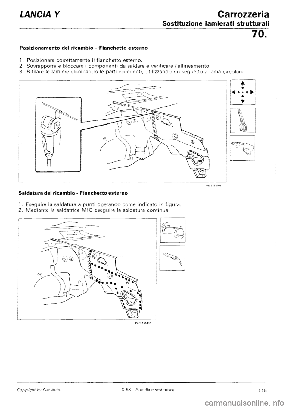 LANCIA Y 1997  Service Repair Manual 